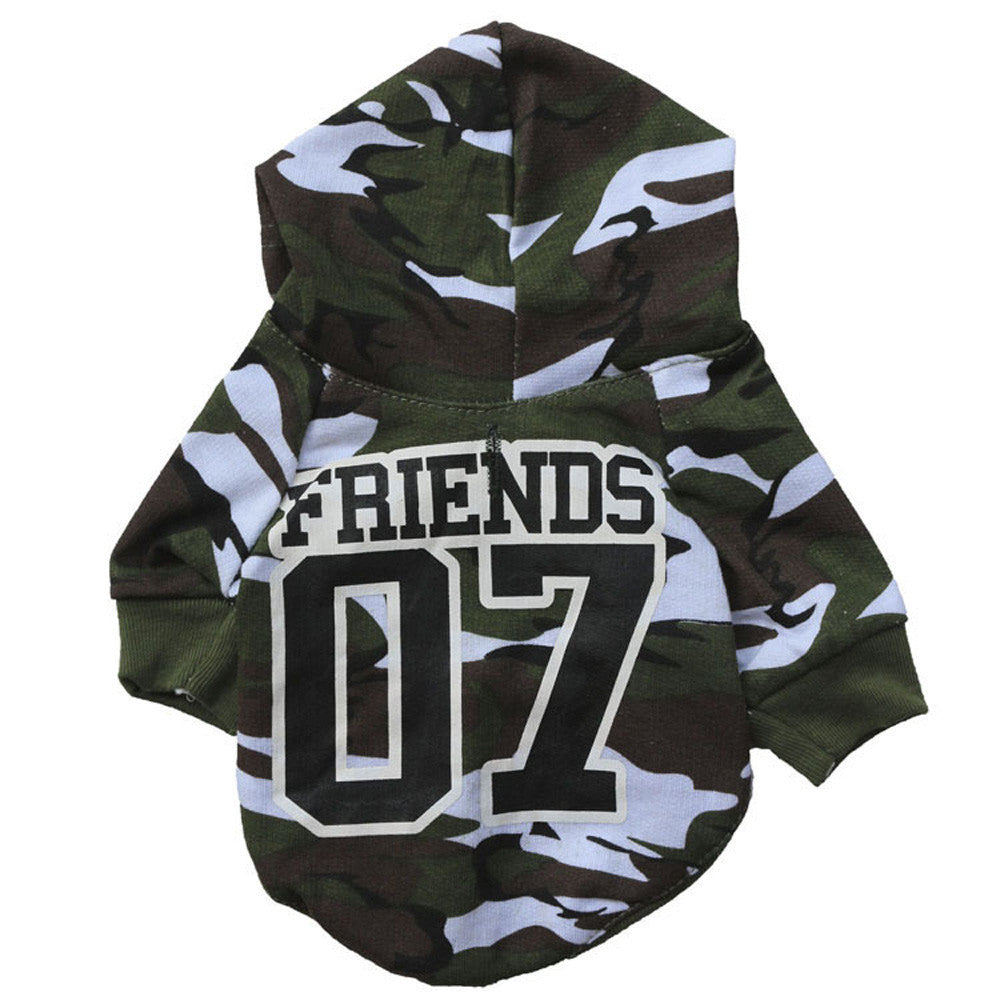Camouflage "Friends" Dog Clothes - starry shibe