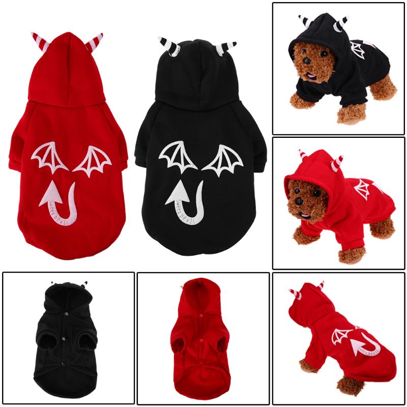 Little Devil Dog's Hoodie/Clothes for Halloween - starry shibe