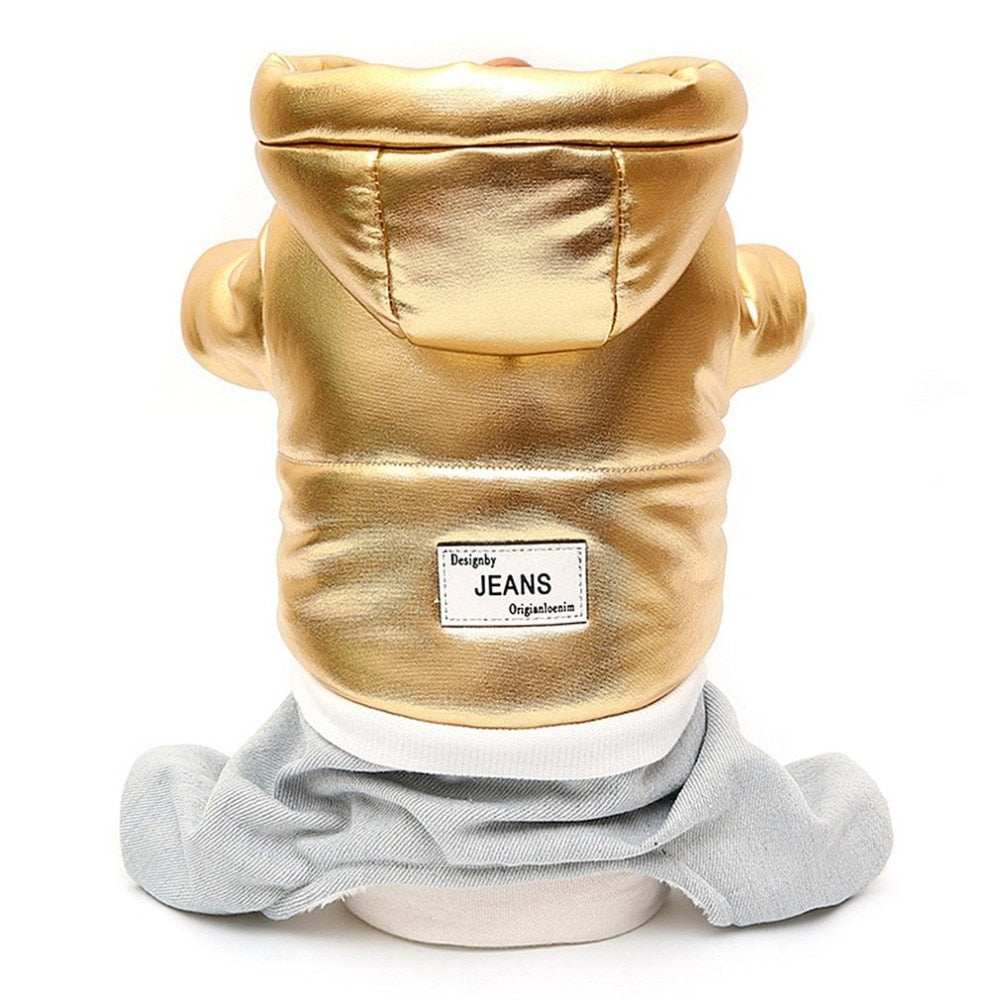 Trendy Metallic Dog Clothes - starry shibe