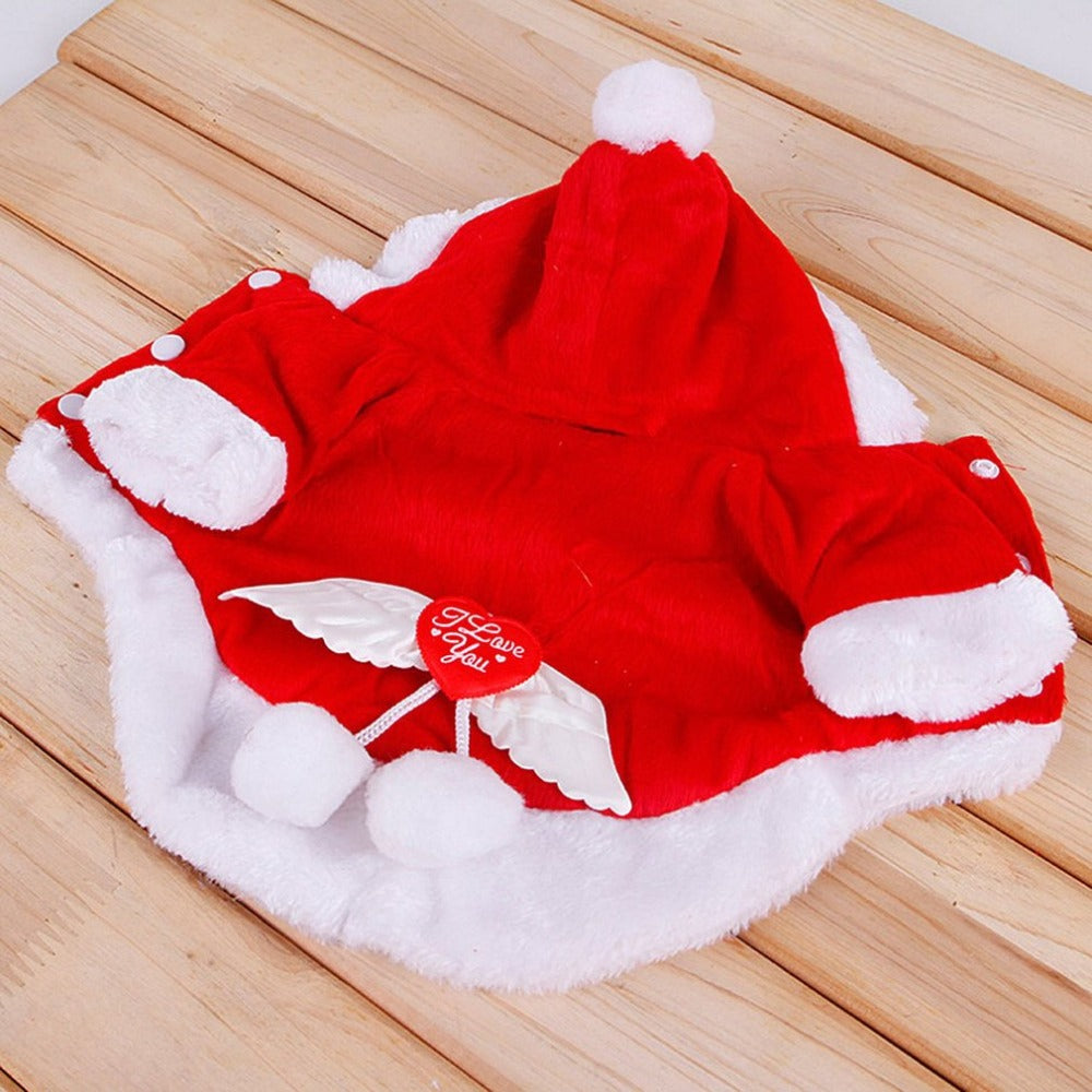 Santa Dog Costume for Christmas - starry shibe