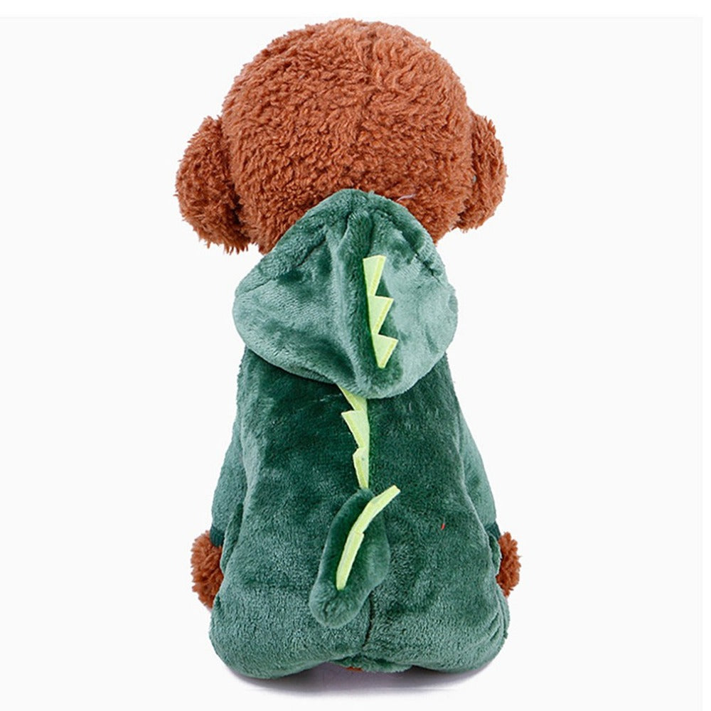 Velvet Dinosaur Dog Clothes/Hoodie - starry shibe