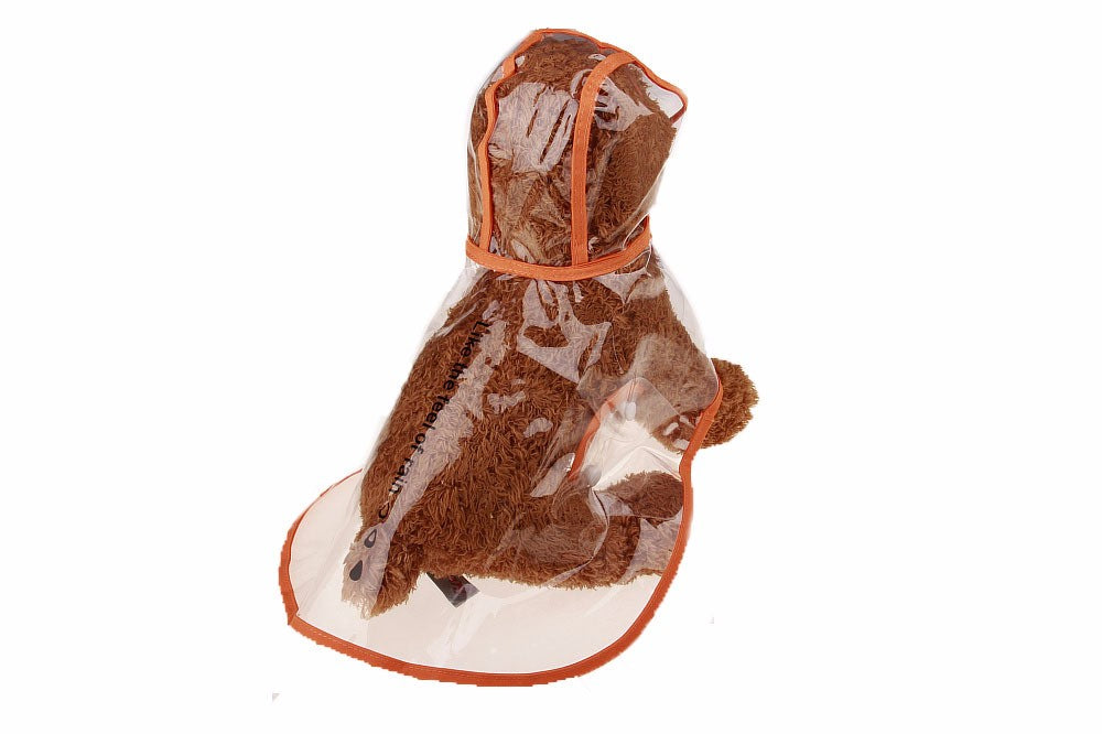 Coloured Transparent Dog Waterproof Raincoat - starry shibe