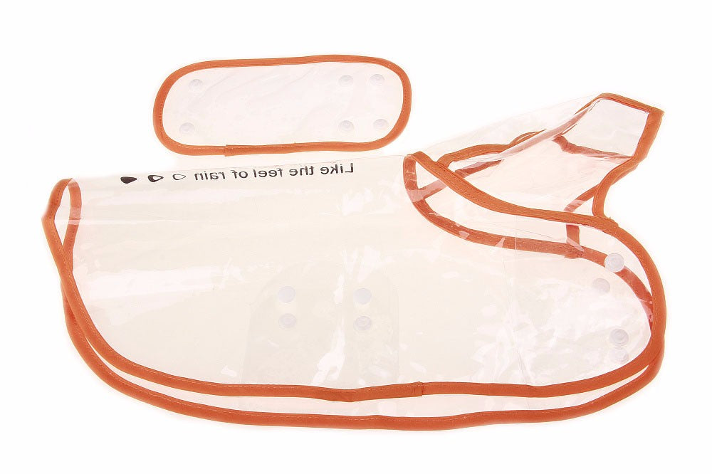 Coloured Transparent Dog Waterproof Raincoat - starry shibe