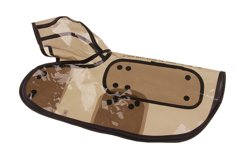 Coloured Transparent Dog Waterproof Raincoat - starry shibe