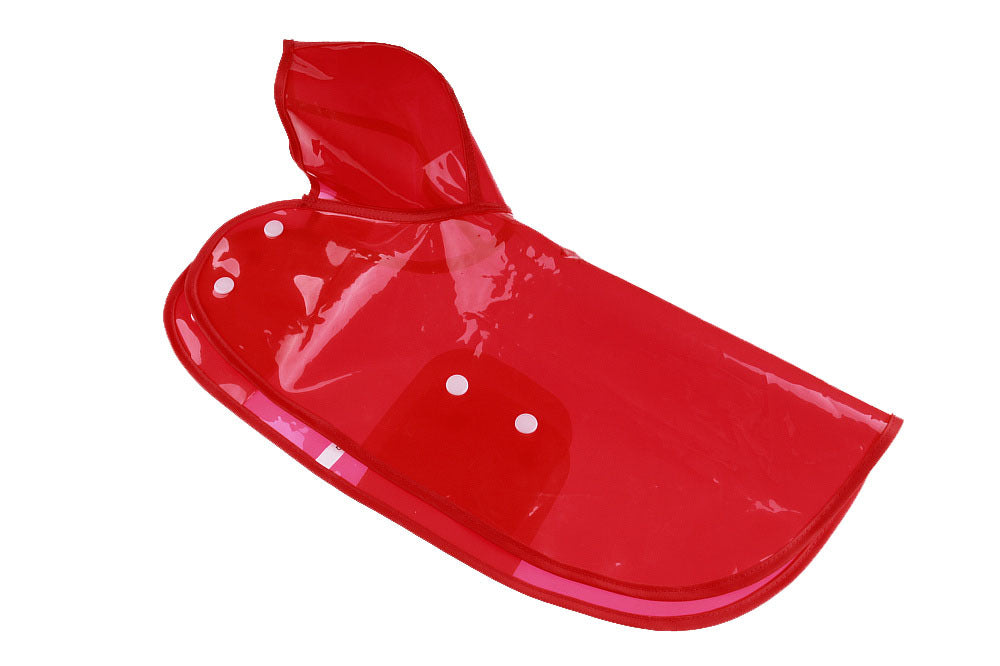 Coloured Transparent Dog Waterproof Raincoat - starry shibe