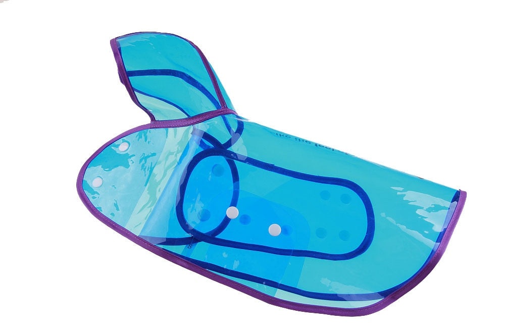 Coloured Transparent Dog Waterproof Raincoat - starry shibe